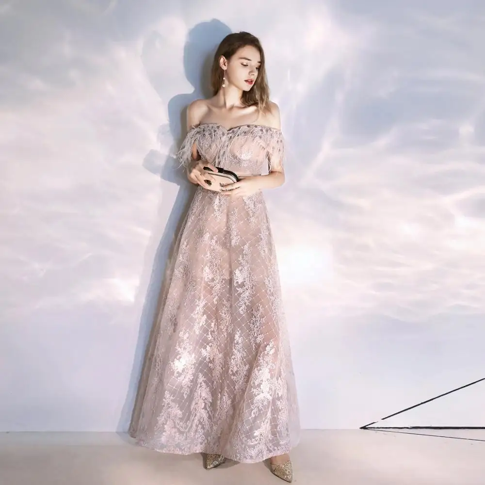 Vestidos De Gala элегантные платья для выпускного вечера кружевные Длинные вечерние платья с открытыми плечами Robe De Soiree