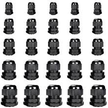 10 pièces Pg7 Pg9 Pg11 Pg13.5 Pg16 fil Nylon presse-étoupe Kit connecteur de fil étanche en plastique presse-étoupe réducteur