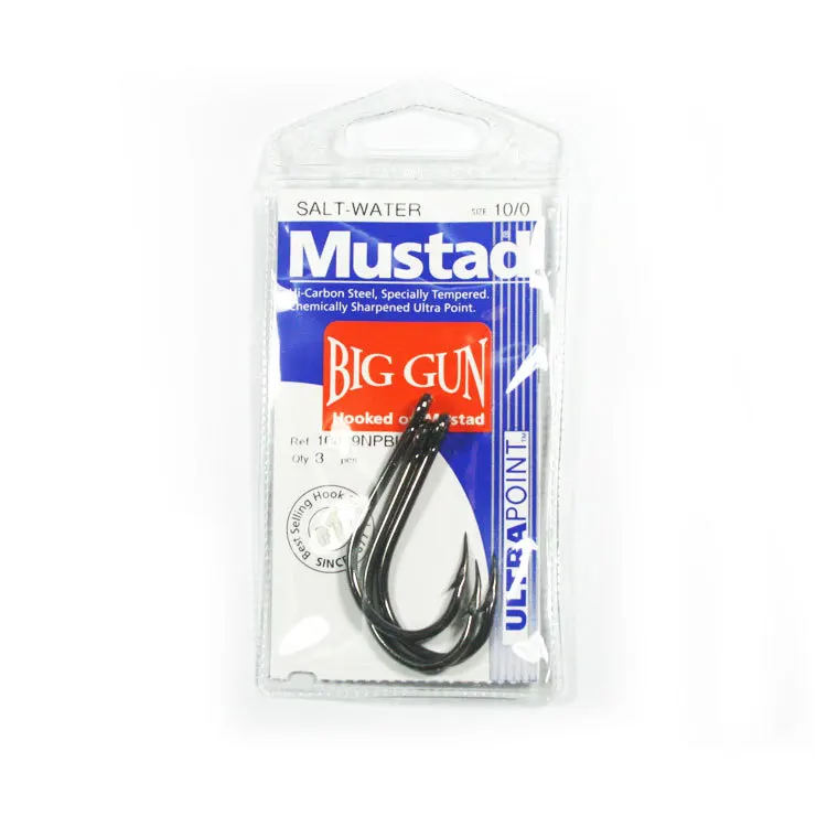 Mustad Norway происхождения для морской рыбалки джиг крючок приманки сельди Осетровые рыболовные крючки, 6-12/0#, 10829NP-BN