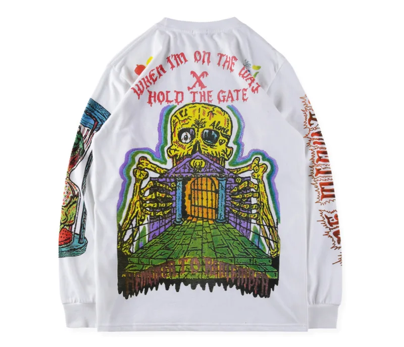 Kanye West Kids See Ghosts граффити Мужская толстовка худи с круглым вырезом хип-хоп модная уличная Толстовка