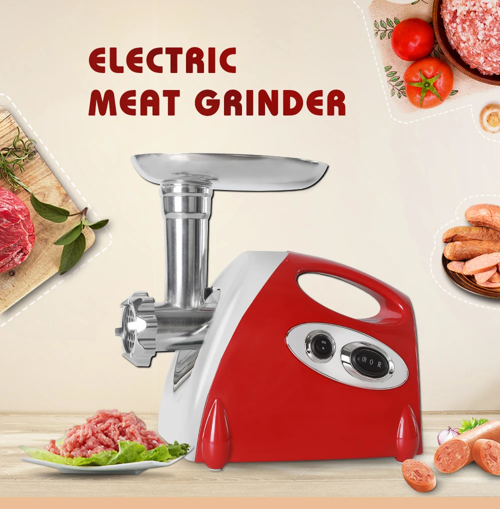 ITOP электрическая мясорубка бытовая мясорубка машина колбаса шприц с 3 режущими пластинами кухонные инструменты