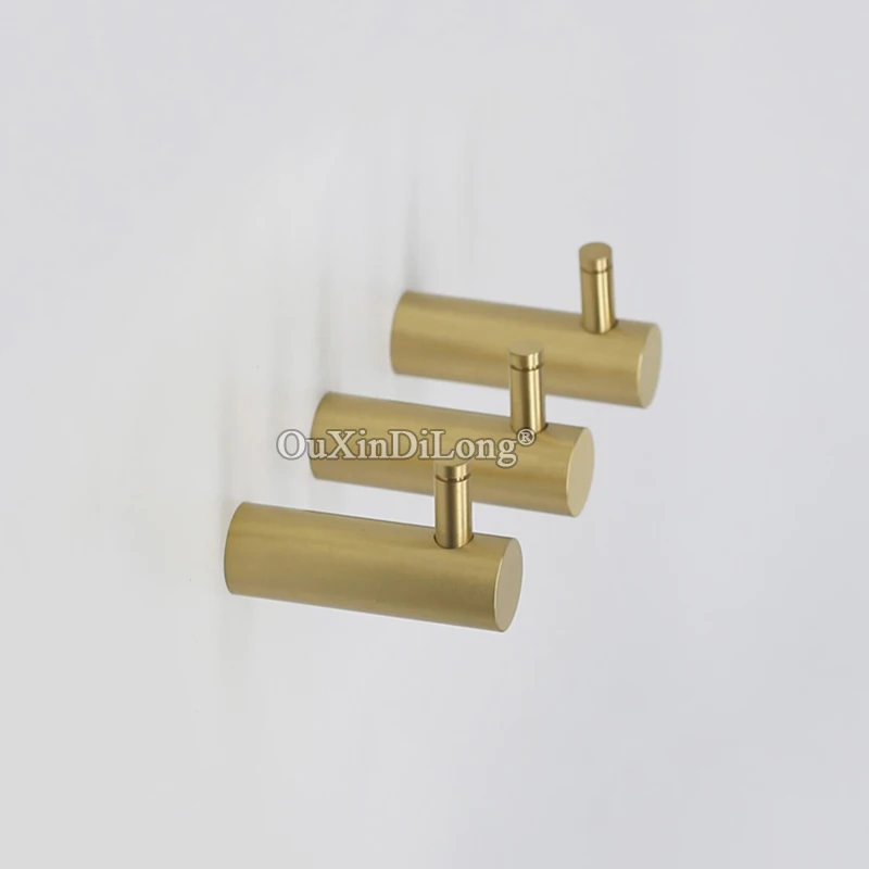 

Retro Vintage 2PCS Solid Brass Robe Hooks Coat Hook Key Bag Towel Hook Clothes Robe Hangers Furniture Hardware with Screws