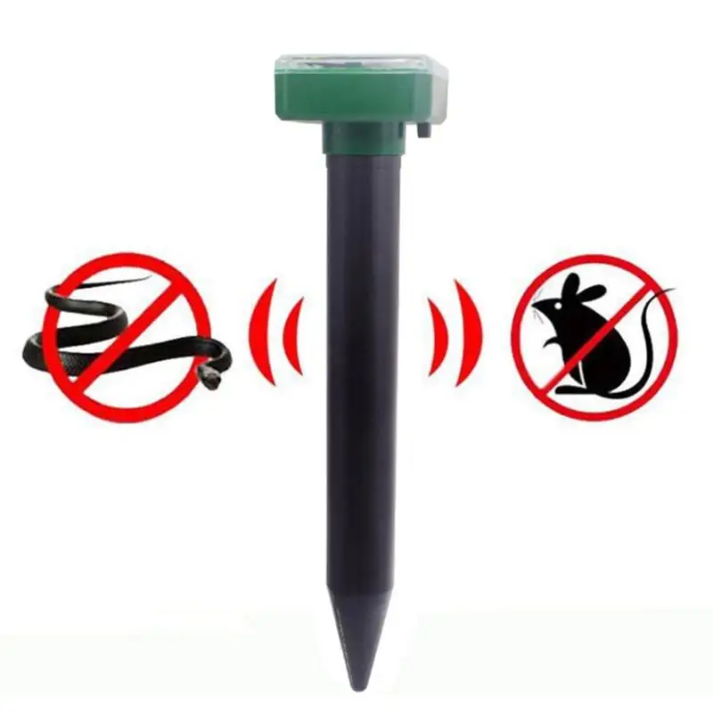 

Portable Outdoor Garden Mole Repellent Solar Power Ultrasonic Mouse Snake Repeller Rodent Pest Repellent Control
