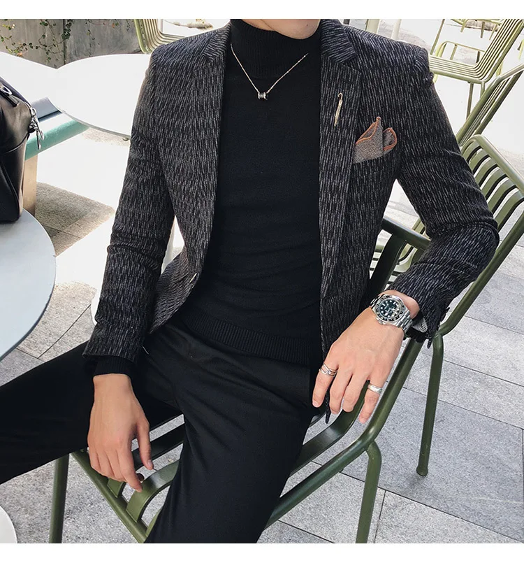 Мужской Блейзер, Повседневный, приталенный, Блейзер, куртка, Terno Masculino,, осень, корейская мода, блейзеры, дизайн, свадебное платье, мужской костюм, пальто