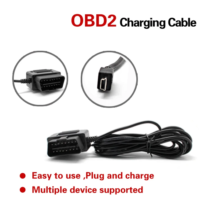 VGEBY Car OBD2 Charging Cable, 16 Pin Mini USB Diagnostic Connecting  Extension Cable Power Adapter Obd2 to USB Odb2 USB Cable Odb2 USB Cable  Obd2 to