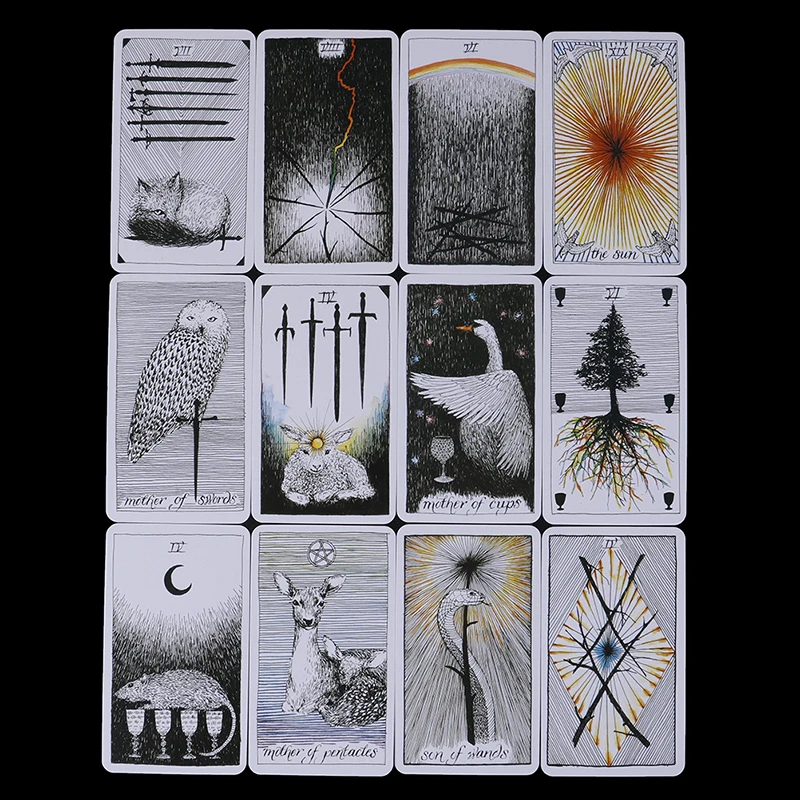 

78Pcs/set Wild Unknown Tarot Deck Rider Oracle Cards Mysterious Animal Totem Tarot Cards Deck 78 Cards, Guidance - Board Game