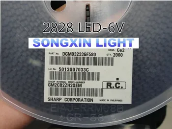 

200PCS For Sharp LED Backlight High Power LED 0.8W 2828 6V Cool white 43LM GM2CC3ZH2EEM TV Application