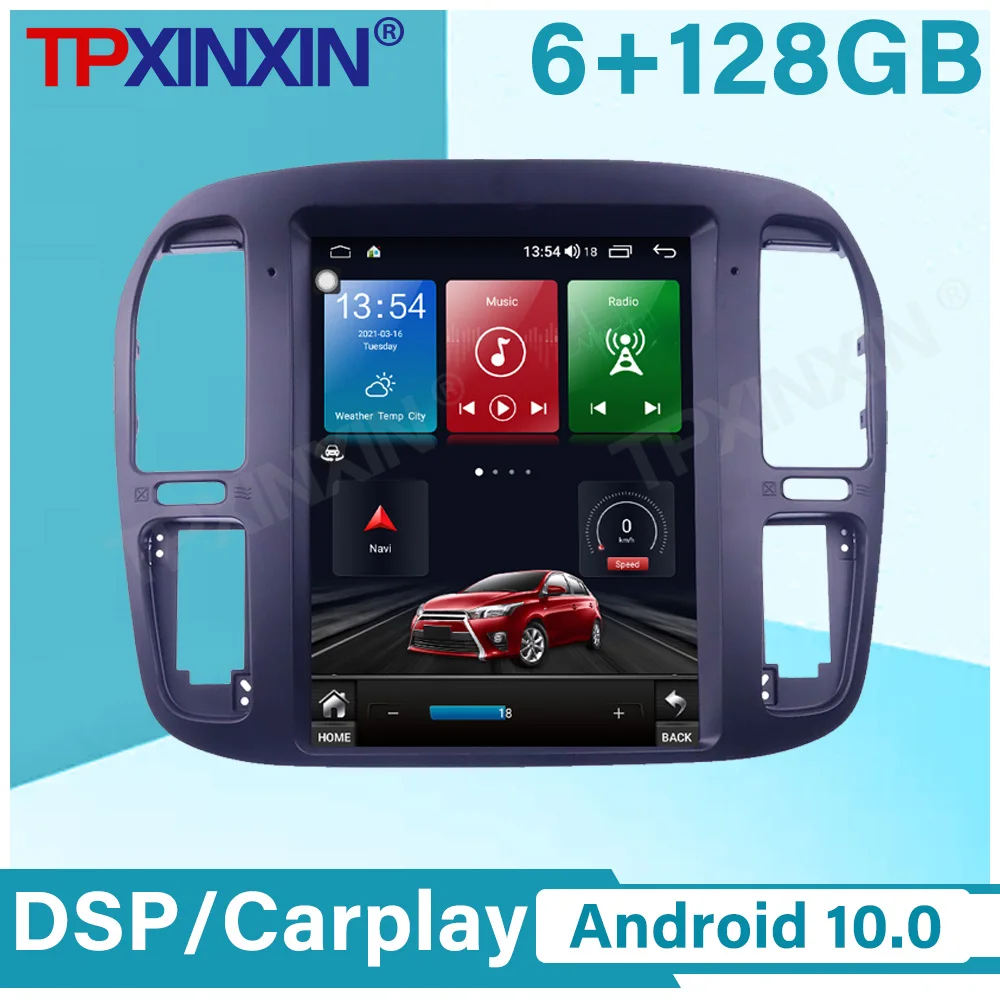 Android 11 для Lexus LX470 2002-2007 Toyota Land Cruiser LC100 1992-2002 IPS экран радио Автомобильный плеер