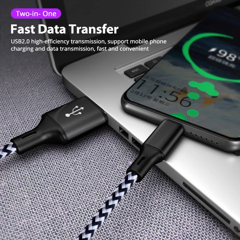 Кабель USB Type C FONKEN 5A Сверхбыстрый зарядный кабель Usb для Huawei Xiaomi Redmi USBC|Кабели