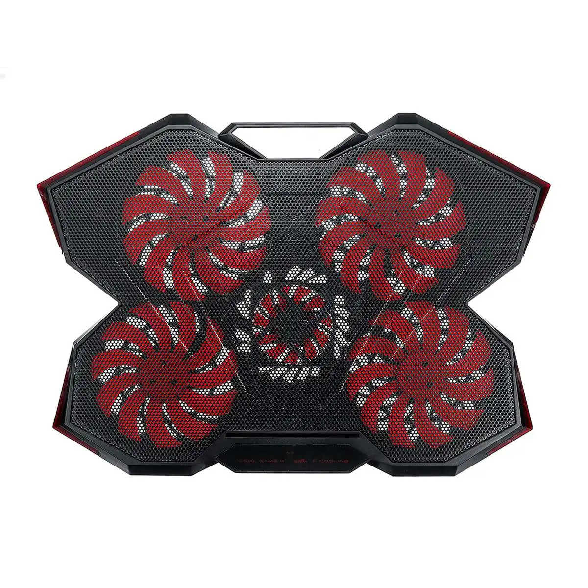 

High Speed Radiator Laptop Cooler Cooling Pad with Low Voice 5pcs LED Fans 2.0 Adjustable Notebook Holder Radiator