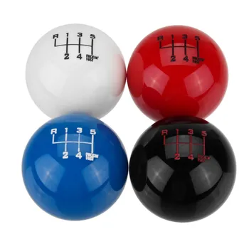 

Hot New Universal 6 Speed Car Round Ball Gear Shift Knob Ball Short Throw Lever & M10X1.25 Thread