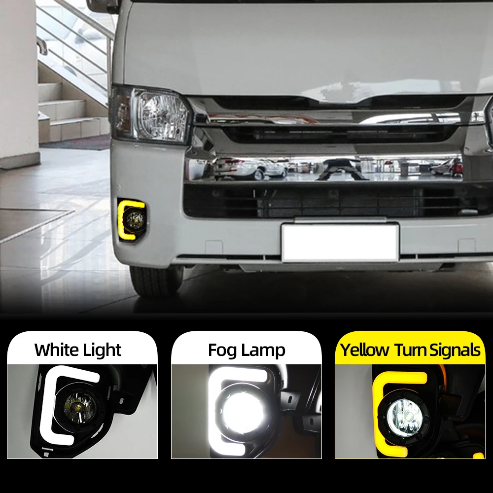 CSCSNL 2 шт. светодиодный для Toyota Hiace 2014 2015 2016 2017 2018 с указатель поворота 12V АБС пластик
