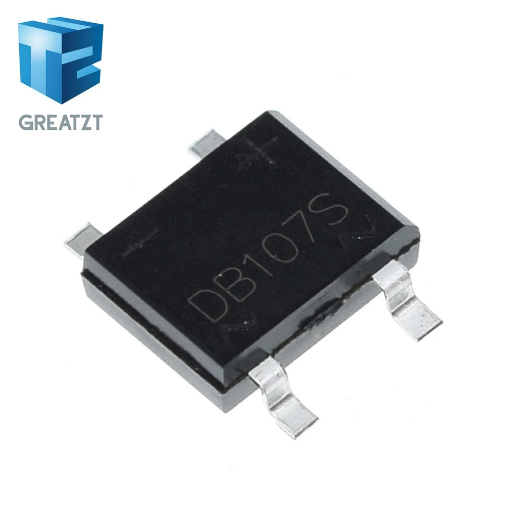 10PCS SMD DB107 DB107S 1A 1000V Single Phases Diode Rectifier Bridge diode bridge rectifier rectifier diodes electrical rectifier diodes