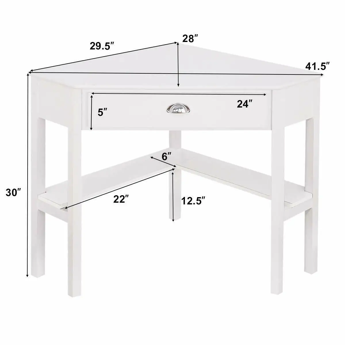 Costway Corner Computer Desk Laptop Writing Table Wood Workstation Home Office Furniture Costway Corner Computer Desk Laptop Writing Table Wood Workstation Home Office Furniture