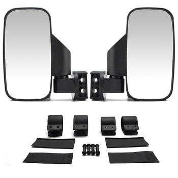

Rear Reversing Side View Mirror Set Impact Break-Away For UTV/ATV Offroad