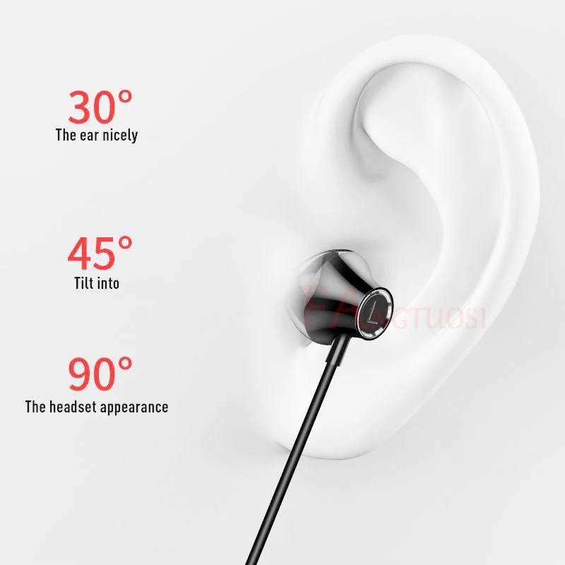 FANGTUOSI, новинка, беспроводные Bluetooth наушники, стерео, спортивные, для бега, гарнитура с микрофоном, мини, наушники с крючком, для iPhone XR, huawei