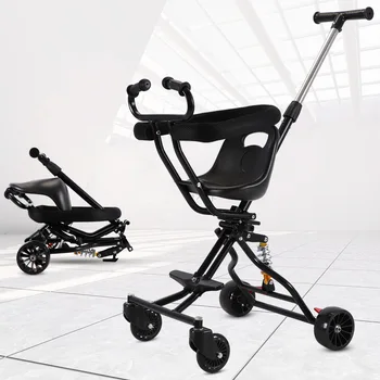 

Infant Cart Baby Walking Tool Lightweight Foldable Walking Baby with Baby Go Out Four Wheel Baby Trolley
