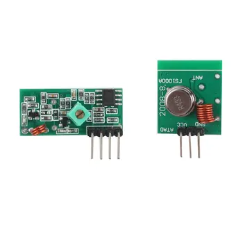 

DC5V Transmission Distance 50-100m Connectors Wireless RF Transmitter and Receiver Module Link Kit Remote Control