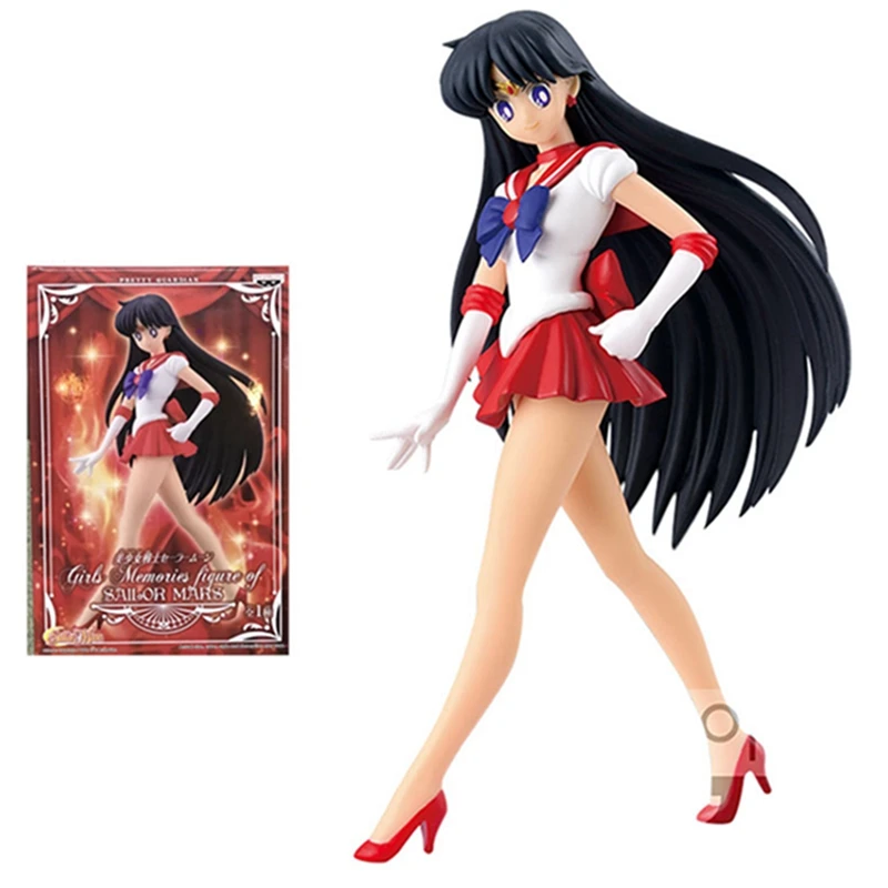 18CM Anime Sailor Moon Banpresto Tsukino Usagi Mars Hino Rei Model Figure | Игрушки и хобби