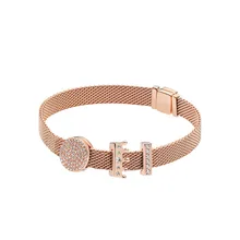 Новинка, женский браслет, очаровательные браслеты из серебра 925 пробы для женщин, День Святого Валентина, День рождения, год, Рождество, креативные ювелирные изделия, подарки