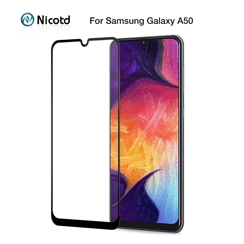 Закаленное стекло 9h для Samsung Galaxy A50 A70 A30 A20 A10 полное покрытие Защитная пленка 2017 A7 A5