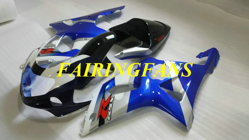 Лучшие Обтекатели кузова для SUZUKI GSXR1000 2001 2002 2003 GSXR 1000 K2 00 01 02 ABS Синий Серебряный обтекатель комплект+ подарки SS13