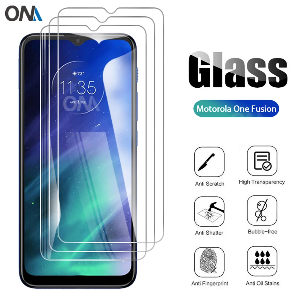 10 шт. закаленное стекло для Motorola One Fusion Защитное экрана Moto Plus защитная