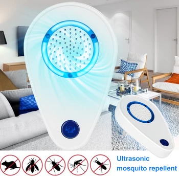 

Plug In Ultrasonic Deterrent Indoor Insects Control Reject Anti Roach Pet Safe Rodent Electronic Spider Mice Pest Repeller Ant