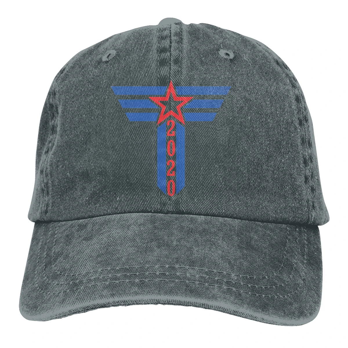 Trump T Casquette Черная мужская и женская джинсовая бейсболка с завязками Регулируемая Кепка для гольфа