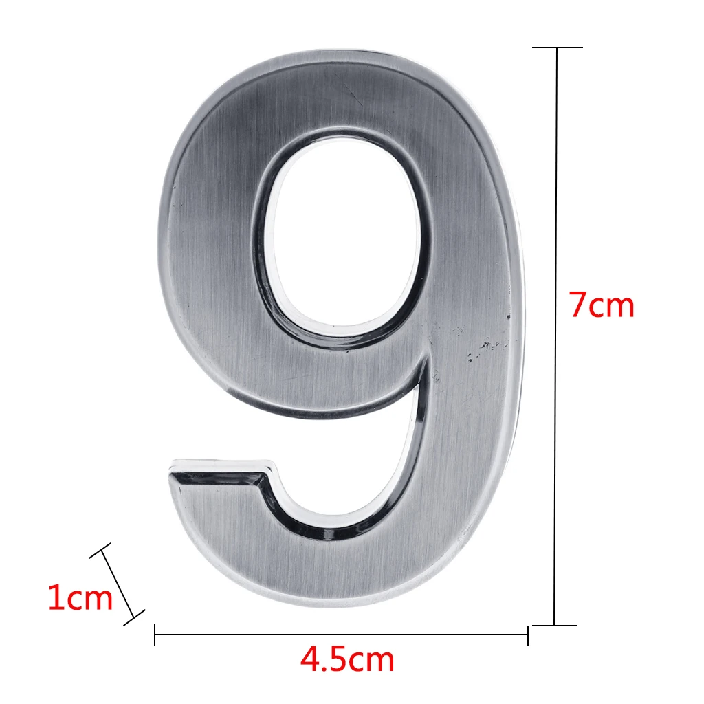 0-9 DIY House Hotel Door Address Plaque Number Digits Sign for Wedding Baby Shower Party Decor