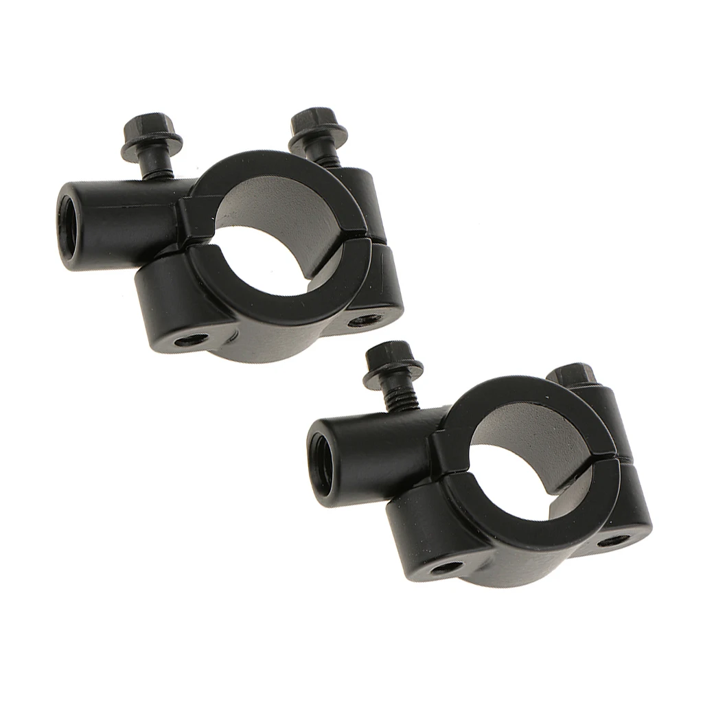 1 Pair Mirror Clamp Mounting Bracket For 22mm 7/8