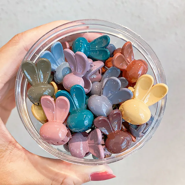 Ruoshui 50pcs Children Cartoon Hair Claws Girls Lovely Hairpins Hair Crab Baby Hair Accessories Hair Clips Headwear Barrettes style 20