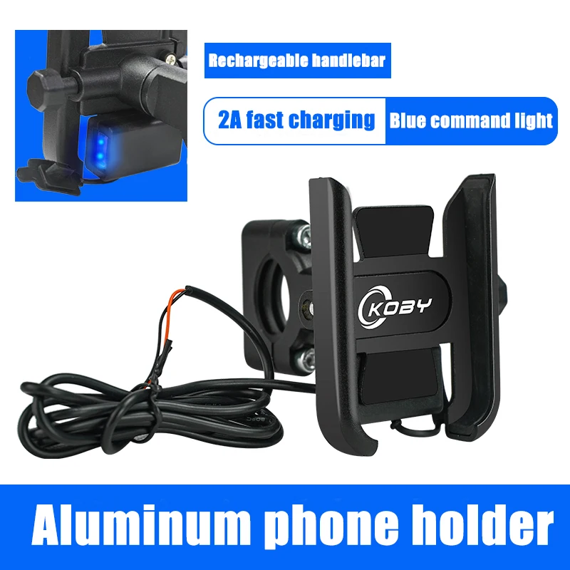 Universal fast charging Aluminum Alloy phone holder Motorcycle Motorbike Bicycle Handlebar Phone Stand Mount Rotatable | Автомобили и