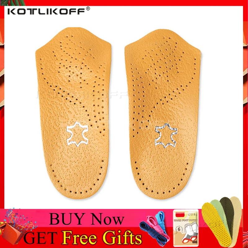KOTLIKOFF Half Arch Support Orthopedic Shoes Sole Insoles FlatFoot