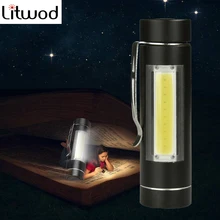 Litwod Z90+ светодиодный мини-фонарик светодиодный 1 режим использования 14500 или АА батареи для чтения кемпинга Рабочий фонарь