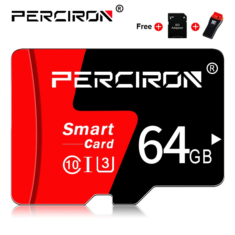 64GB with adapter Класс 10 micro SD/TF карта 8 ГБ 16 ГБ 32 ГБ высокая скорость tarjeta microsd карта для вождения рекордер/мобильный телефон/ПК - Емкость: 64GB with adapter