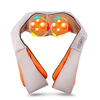 

Electrical Neck Shoulder Waist Legs Massager Infrared Heating Shiatsu Kneading Home and Car Massager