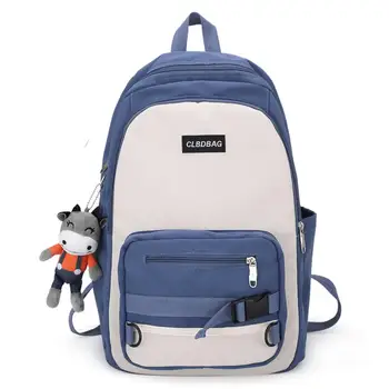 

bags for women 2020 Leisure large capacity canvas contrast women's backpack designer brand luxury women bag 2020 backpack women