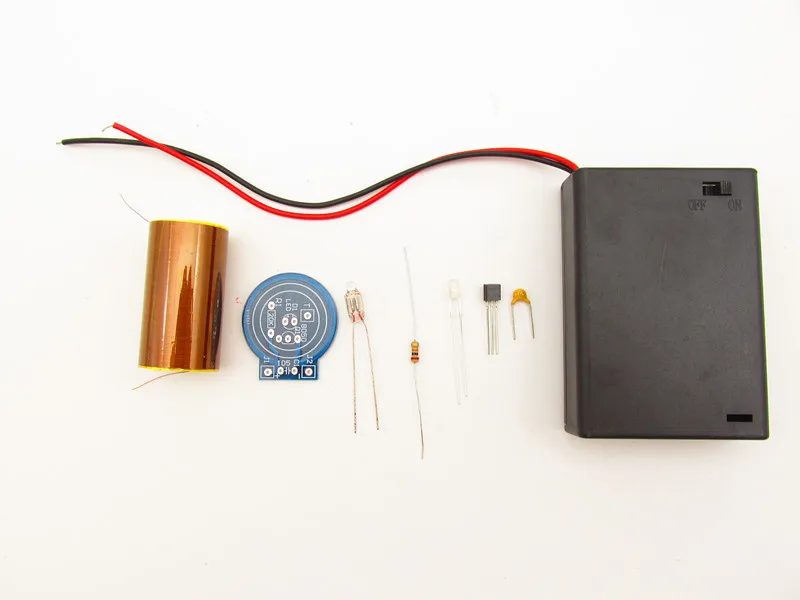 Тесла катушки DIY Kit запчасти на батарейках без дуги мини Тесла DIY космическое освещение