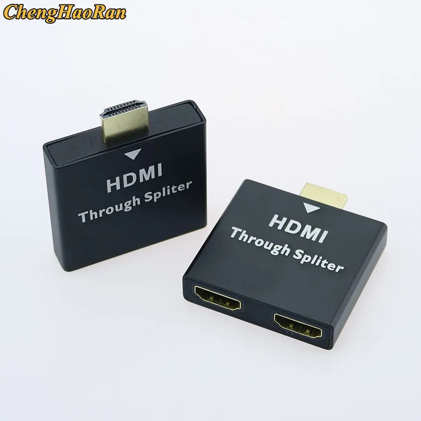 HDMI Male to Dual HDMI Female 1 to 2 Way Splitter Adapter for HD TV Hot DH 