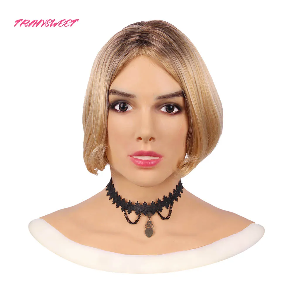 

2019 New Realistic Silicone Female Mask Realistic Angel Face Masquerade Halloween Cosply Crossdresser Transgender Shemale