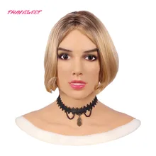 2019 New Realistic Silicone Female Mask Realistic Angel Face Masquerade Halloween Cosply Crossdresser Transgender Shemale