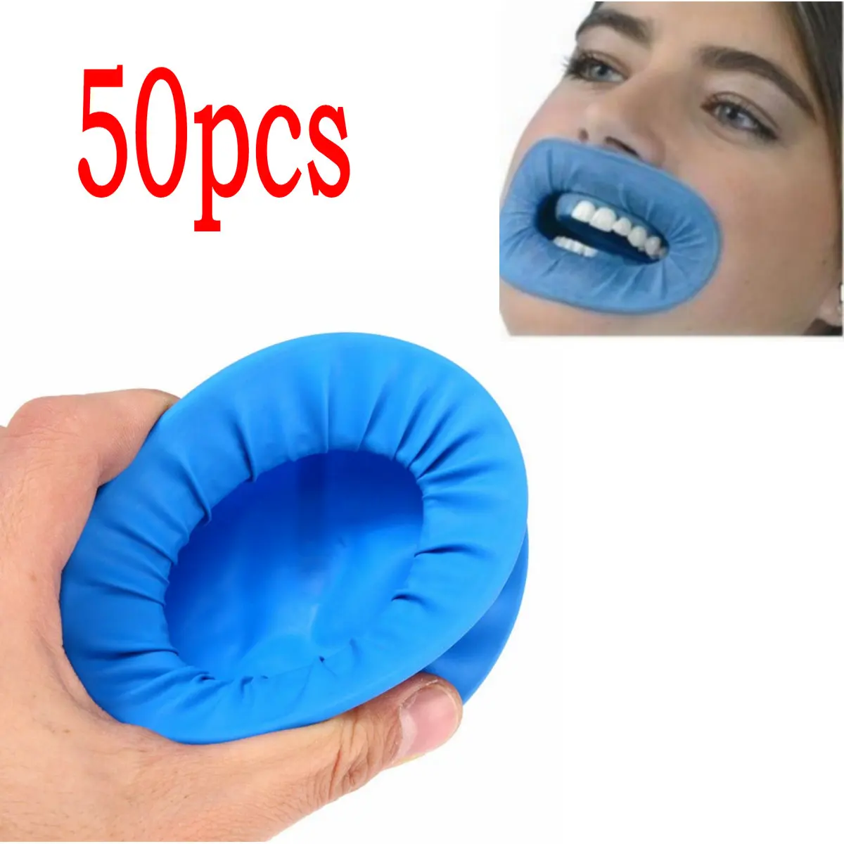 50pcs Disposable Dental Rubber Dam Cheek Retractor For Dentist Surgery