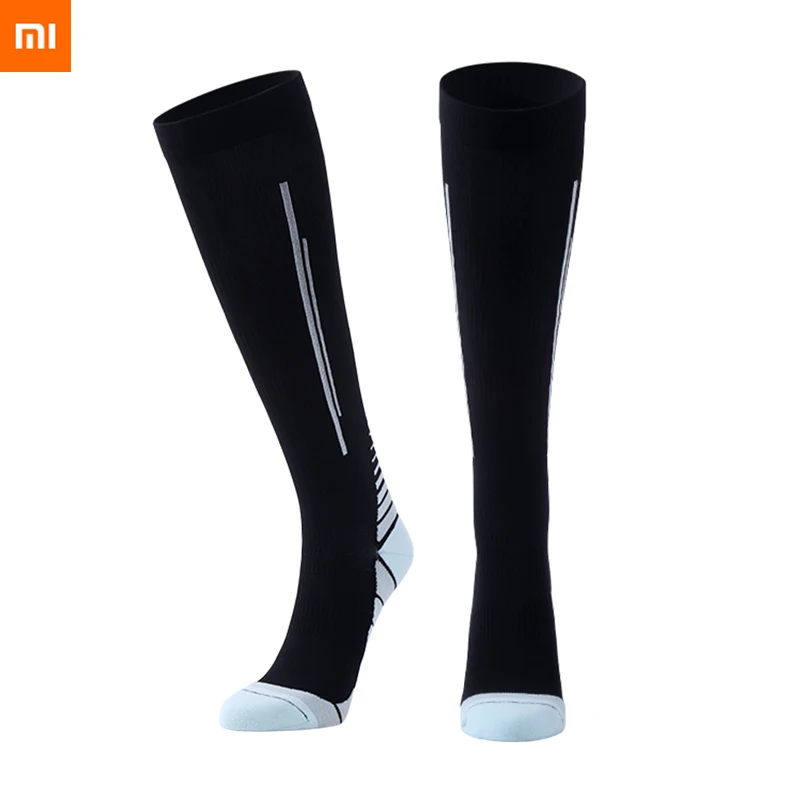 BLACK S Xiaomi youpin AIRPOP спортивные эластичные Компрессионные носки кольцо давление для защиты мышц амортизация износостойкость - Цвет: BLACK S