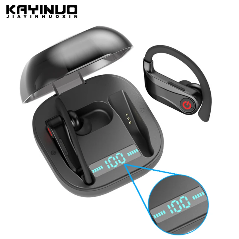 IPX5 Водонепроницаемый наушники Smart Touch Bluetooth v5.0 TWS спортивные громкой связи