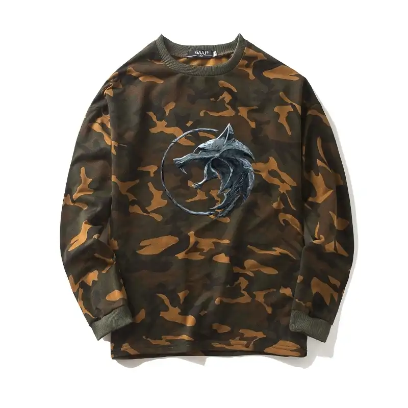 camo sweat jacket