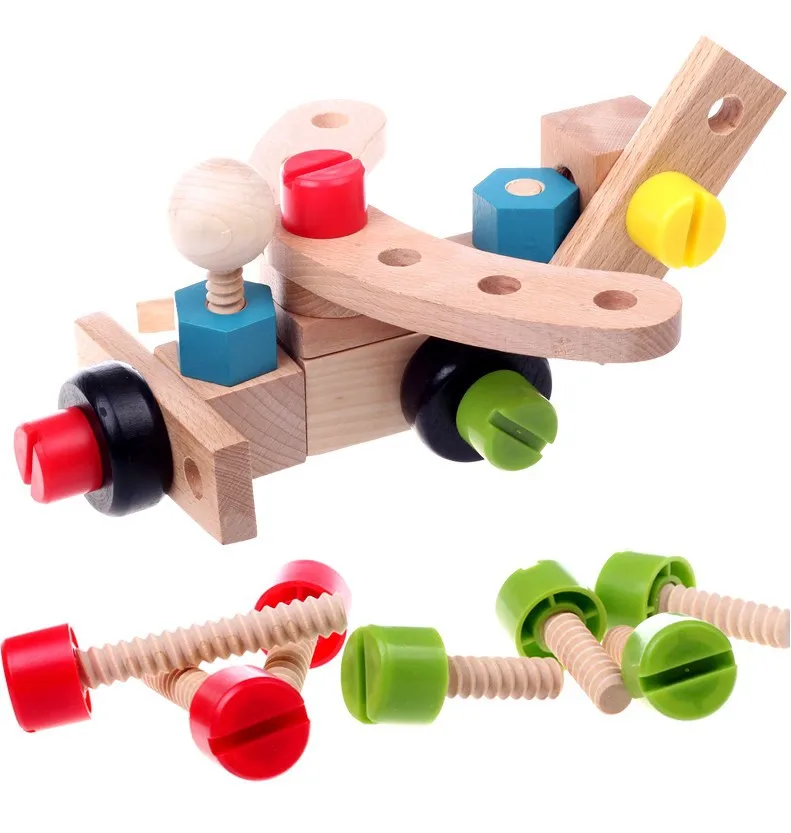 

Wholesale Wooden 30 Grain Flexible Building Blocks Nut Combination Engineering Master Wood CHILDREN'S Toy Early Childhood Educat