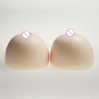 

4600g/pair Transvestite Silicone Breast Forms Huge Classic Round Breast Prosthesis Crossdresser White/Beige/Brown Boobs