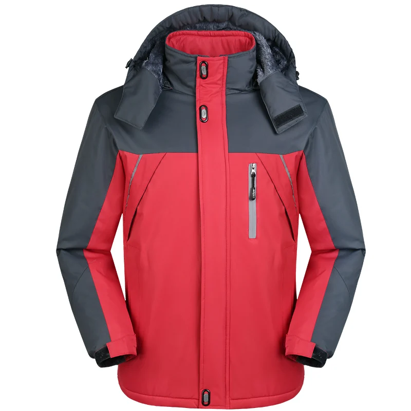 Зимняя внутренняя флисовая ветрозащитная водонепроницаемая куртка мужская Толстая теплая зимняя куртка мужская негабаритная теплая куртка, ZA281