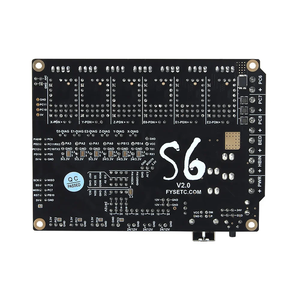 Suporte xh Connector Control Board s6 V2.1 32 Bit Board Drivers Tmc Uart Spi Flying Wire vs f6 V1.3 Skr V1.3 - Imagem 4